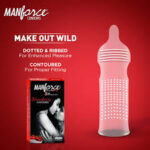 Manforce Strawberry Flavoured Condoms (10 pcs) - Image 2